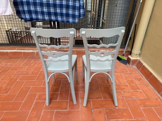 Lote 2 Sillas Vintage Grises