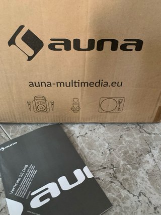 Tocadiscos auna Vertical SE DAB+ Marrón