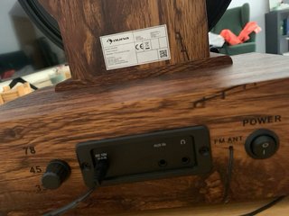 Tocadiscos auna Vertical SE DAB+ Marrón