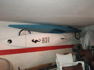 Canoa y tabla windsurf para padelsurf