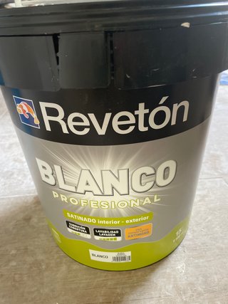 Pintura Revetón Blanco Profesional Satinado