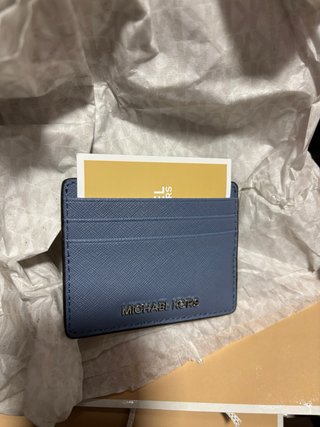 Tarjetero Michael Kors Azul/ unisex