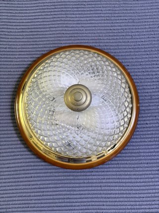 Plafón Antiguo Techo Dorado Cristal