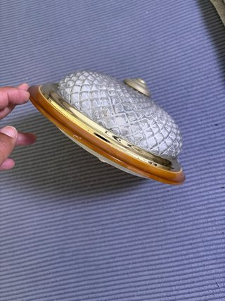 Plafón Antiguo Techo Dorado Cristal