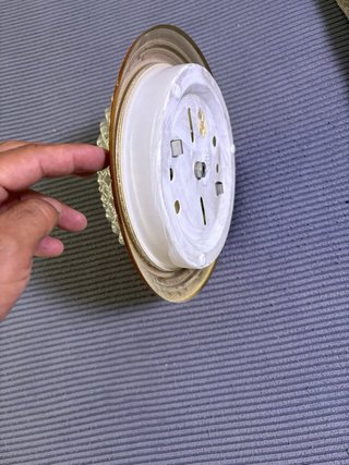 Plafón Antiguo Techo Dorado Cristal