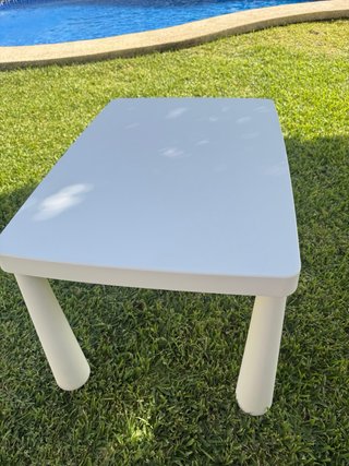 Mesa infantil MAMMUT IKEA 77x55 cm Blanca