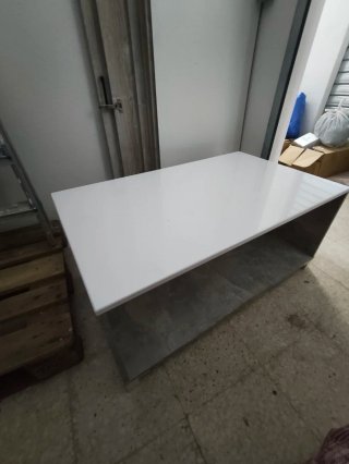Mesa de centro moderna mármol y piedra