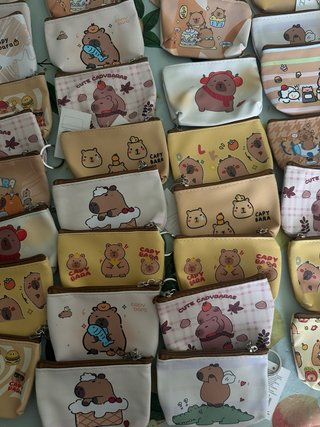 60 monederos de capibara