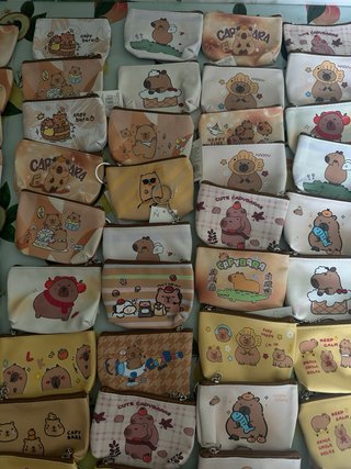 60 monederos de capibara