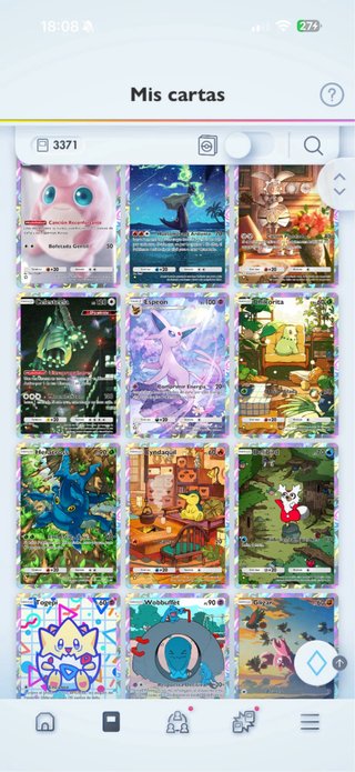 Cartas Pokémon TCG del MOVIL CADA UNA 1€