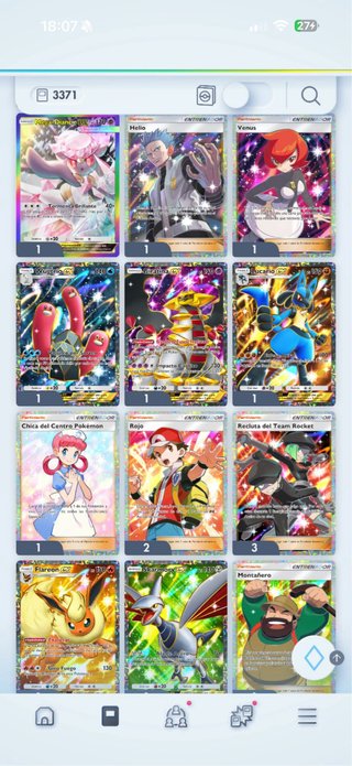 Cartas Pokémon TCG del MOVIL CADA UNA 1€