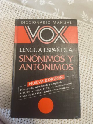 Vox Diccionario Manual De Sinonimos Y Antonimos...