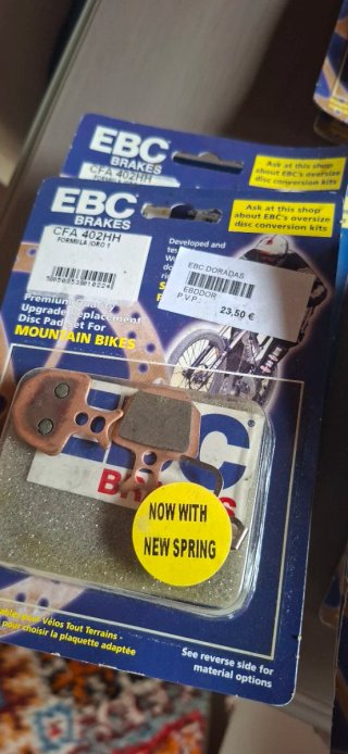 Lote de pastillas de freno EBC para MTB