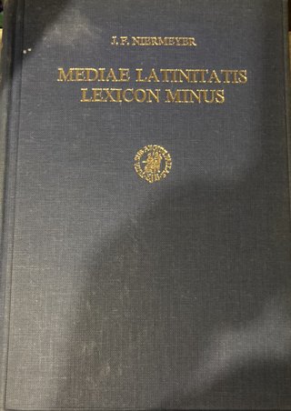 MEDIAE LATINITATIS LEXICON MINUS, 2 vol.