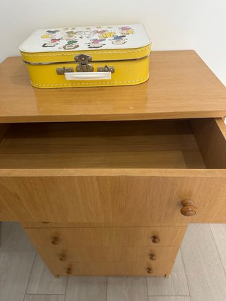 Cómoda de madera 6 cajones 1 metro alto 60 x35 fo