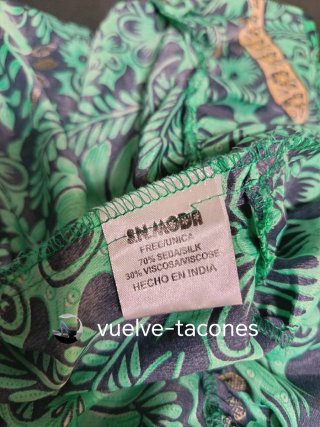 Vestido largo floral volante ♡ S. N. MODA * T.Ú.