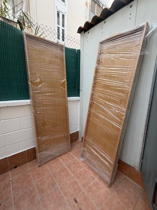Puertas nuevas con tapas