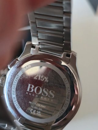 Reloj Hugo Boss Negro y Plateado
