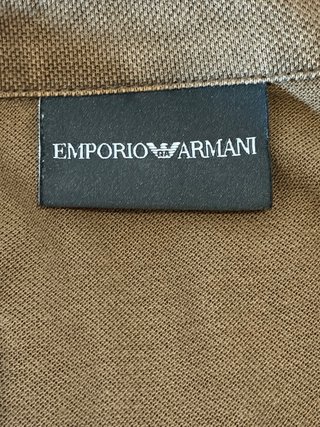 Polo Emporio Armani Marrón/Verde Oscuro