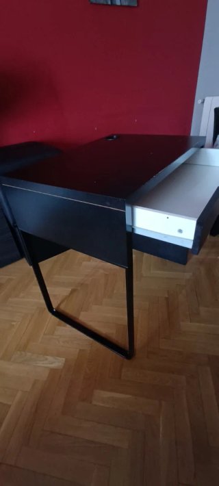 Escritorio Ikea Micke Negro/Marrón