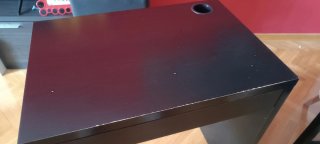Escritorio Ikea Micke Negro/Marrón