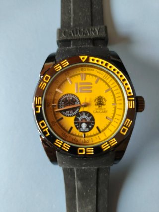 Reloj Calgary Alpha Team K2 Negro/Amarillo