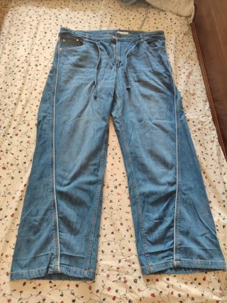 Pantalón vaquero Lefties Talla grande, mujer.