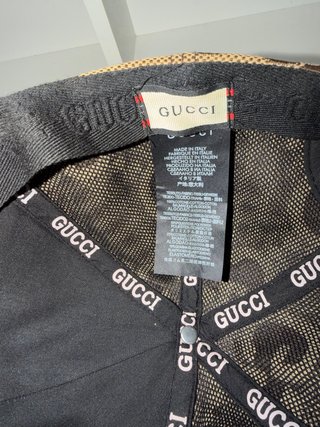Gorra Gucci Beige y Marrón