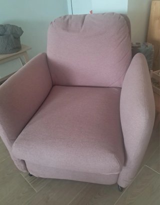 Sillón reclinable EKOLSUND Ikea rosa