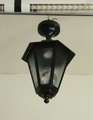 Farol negro exterior Cristher