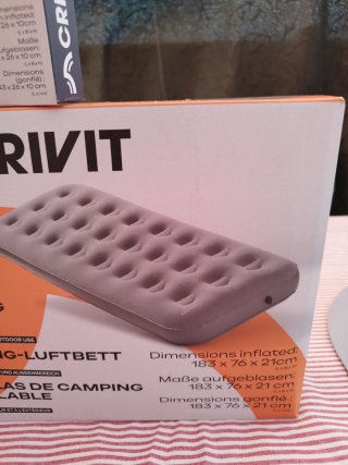 Pack Nuevo Camping Crivit: Tienda+ colchón +Almoha
