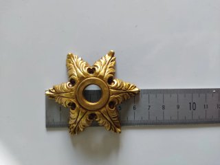 2 BOBECHES DE BRONCE PARA LÁMPARA