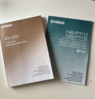 Receptor AV Yamaha RX-V357 Plata