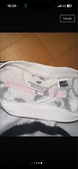 T-shirt crop top bambina con smiley