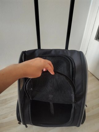Mochila Trixie transportín con ruedas para mascota