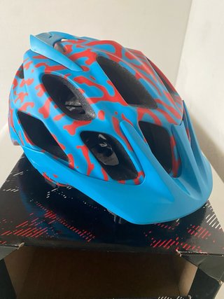 Casco Fox Rojo y Azul
