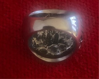 Anillo Gótico Calavera Plata Negra