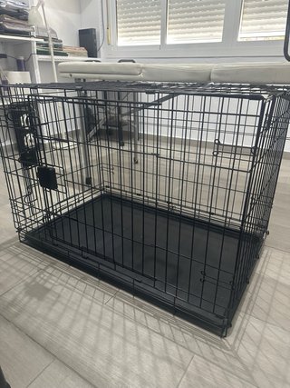 Jaula para perros negra