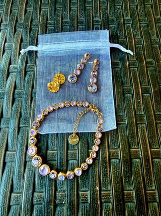 Set Orecchini e Bracciale Acciaio inossidabile