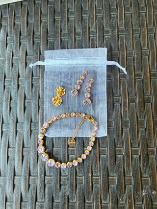 Set Orecchini e Bracciale Acciaio inossidabile