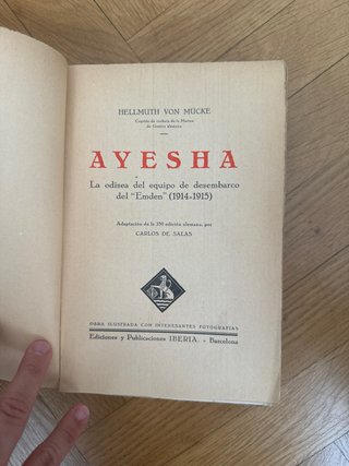 Libro antiguo Ayesha