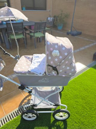 Carro DeCuevas Reborn con sombrilla