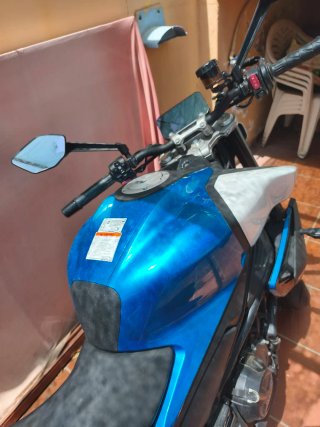 CF Moto 450NK Naked Azul/Blanco
