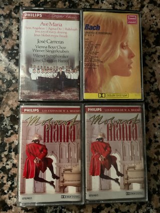 Lote 4 Cassette Musica Classica Philips/Bach