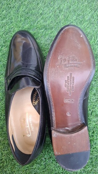 Zapatos de vestir J.D. F. hombre cuero negro