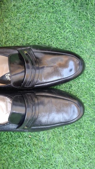 Zapatos de vestir J.D. F. hombre cuero negro