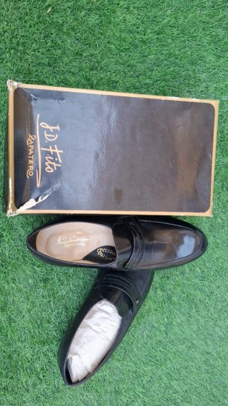 Zapatos de vestir J.D. F. hombre cuero negro