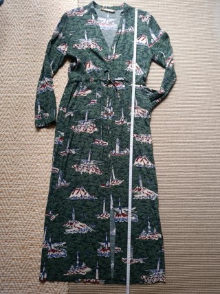 Vestido largo Nice Things estampado faros