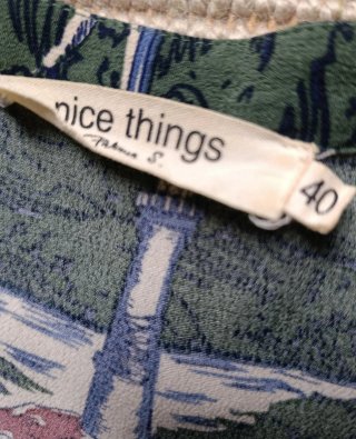 Vestido largo Nice Things estampado faros