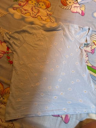 Camiseta corta flores Primark